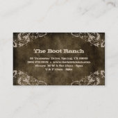 Beige de suède de brun de carte de visite d'étoile (Dos)