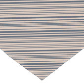 Beige/Deep Blue Stylish Stripe Pattern Korte Tafelloper (Hoek)