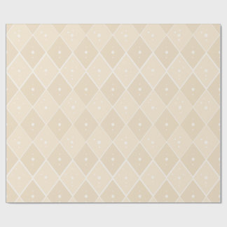 Beige diamant modern Scandinavisch minimalistisch  Cadeaupapier