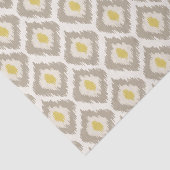 Beige Diamond Ikat-patroon Tissuepapier (Detail)