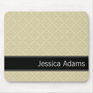 Beige Diamonds Pattern Modern Professional Muismat