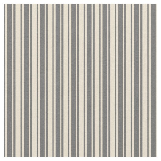 Beige & Dim Grey Lines Patroon Stof (Close Up)