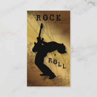 Beige d'or de musique de guitare de cartes de