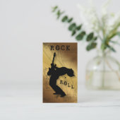 Beige d'or de musique de guitare de cartes de (Debout devant)