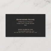 Beige Double Monogram Professional Elegant Modern Visitekaartje (Achterkant)