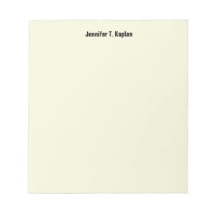 Beige Eenvoudig Sober Professioneel Modern Minimal Notitieblok