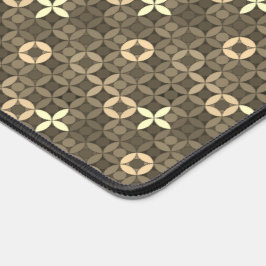 Beige Elegant Abstract Patroonontwerp Koel Neutraa Bureaumat