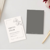 beige Elegant minimal Faire-part de mariage