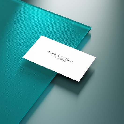 Beige Elegante Plant Shadow Mode Visitekaartje