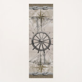 beige en bruine maanbeeld yogamat (Voorkant)