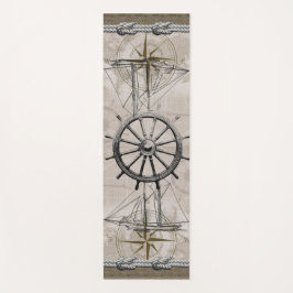  beige en bruine maanbeeld yogamat