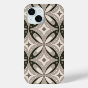 Beige en bruine retro cirkelvormen
