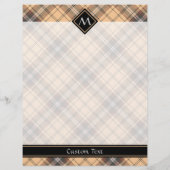 Beige en bruine Tartan Flyer (Achterkant)