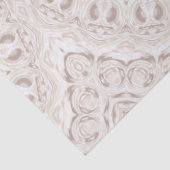 Beige en crème Mandala patroon Tissuepapier (Detail)