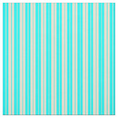 Beige en cyaan gekleurde strepen stof (Swatch)