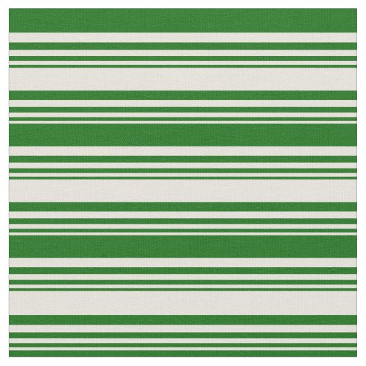 Beige en donkergroene gekleurde strepen stof (Close Up)