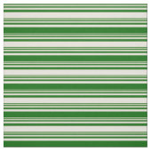 Beige en donkergroene striped Patroon Stof (Swatch)