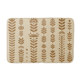 Beige en Earth Brown Bath Mat