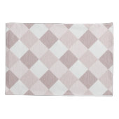 Beige en Grijze Geometrische Patchwork Patroon Obl Kussensloop (Achterkant)