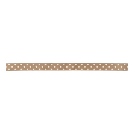 Beige en latte Polka dot Lint (Voorkant)