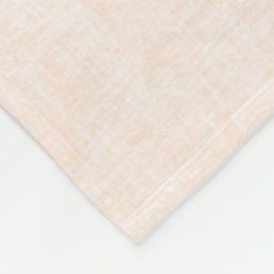 Beige en perzik textuur met wit. fleece deken