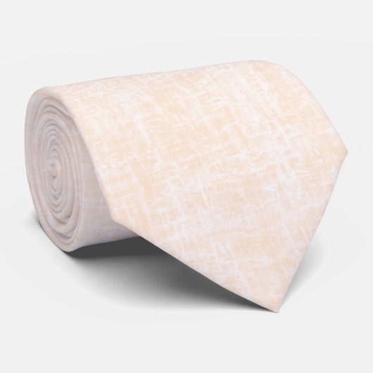 Beige en perziktextuur met wit. stropdas (Opgerold)