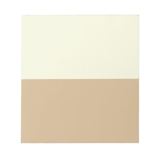 Beige en Tan Notitieblok (Voorkant)