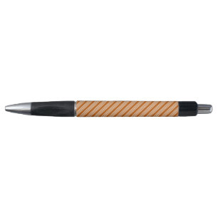 Beige en verbrande sinaasappel met vijf strippen pen