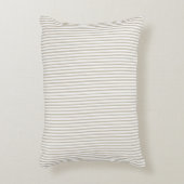 Beige en witte streep accent kussen (Voorkant(Verticaal))