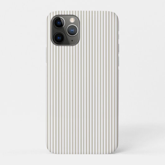Beige en witte streep Case-Mate iPhone case (Achterkant)