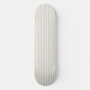Beige en witte streep skateboard