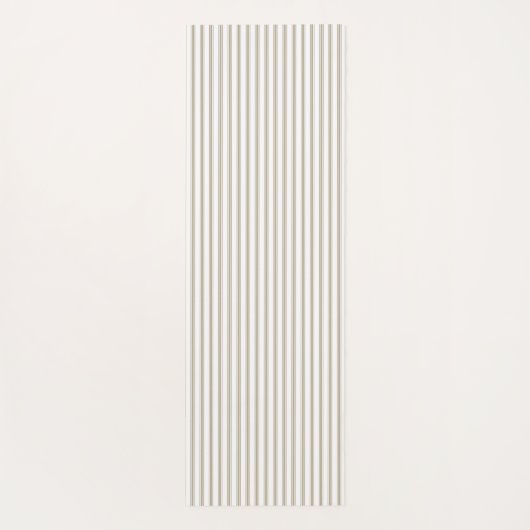 Beige en witte streep yogamat (Achterkant)