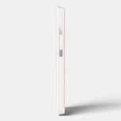 Beige en witte vijf strips Case-Mate iPhone case (Achterkant / Links)
