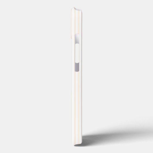 Beige en witte vijf strips Case-Mate iPhone case (Achterkant / Links)