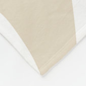 Beige en witte zebra print fleece deken (Hoek)