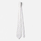 Beige en witte zeeschelpen en Starfish Beach strop Stropdas (Voorkant)