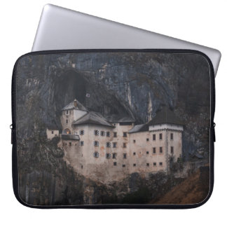 BEIGE EN ZWARTE CONCRETE HUIS LAPTOP SLEEVE