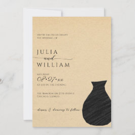 Beige en zwarte esthesie | Weddenschap Kaart