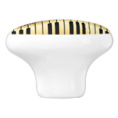 Beige en zwarte keramische knop met toetsenbord (Zijkant)