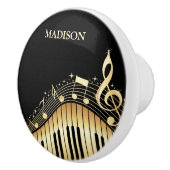 Beige en zwarte keramische knop met toetsenbord (Rechts)