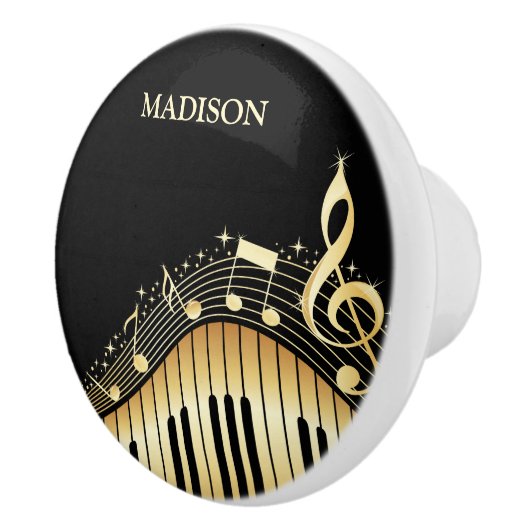 Beige en zwarte keramische knop met toetsenbord (Rechts)