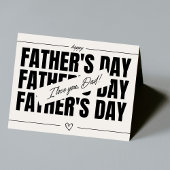 Beige en Zwarte Typografie Kaart