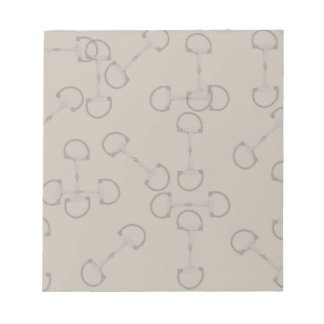 Beige Equestrian Horse Bits Notitieblok