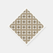 Beige ethnic damask batik seamless pattern servet (Hoek)