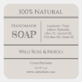 Beige | Étiquettes de produits contenant des ingré (Devant)