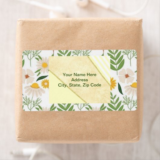 Beige Floral Monogram Labels (Insitu)
