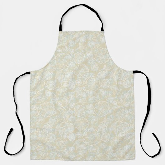 Beige Floral Schort (Voorkant)