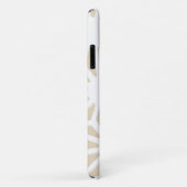 Beige geometrisch patroon Case-Mate iPhone case (Achterkant/rechts)