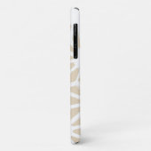 Beige geometrisch patroon Case-Mate iPhone case (Achterkant/links)