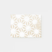 Beige geometrisch patroon post-it® notes (Voorkant)
